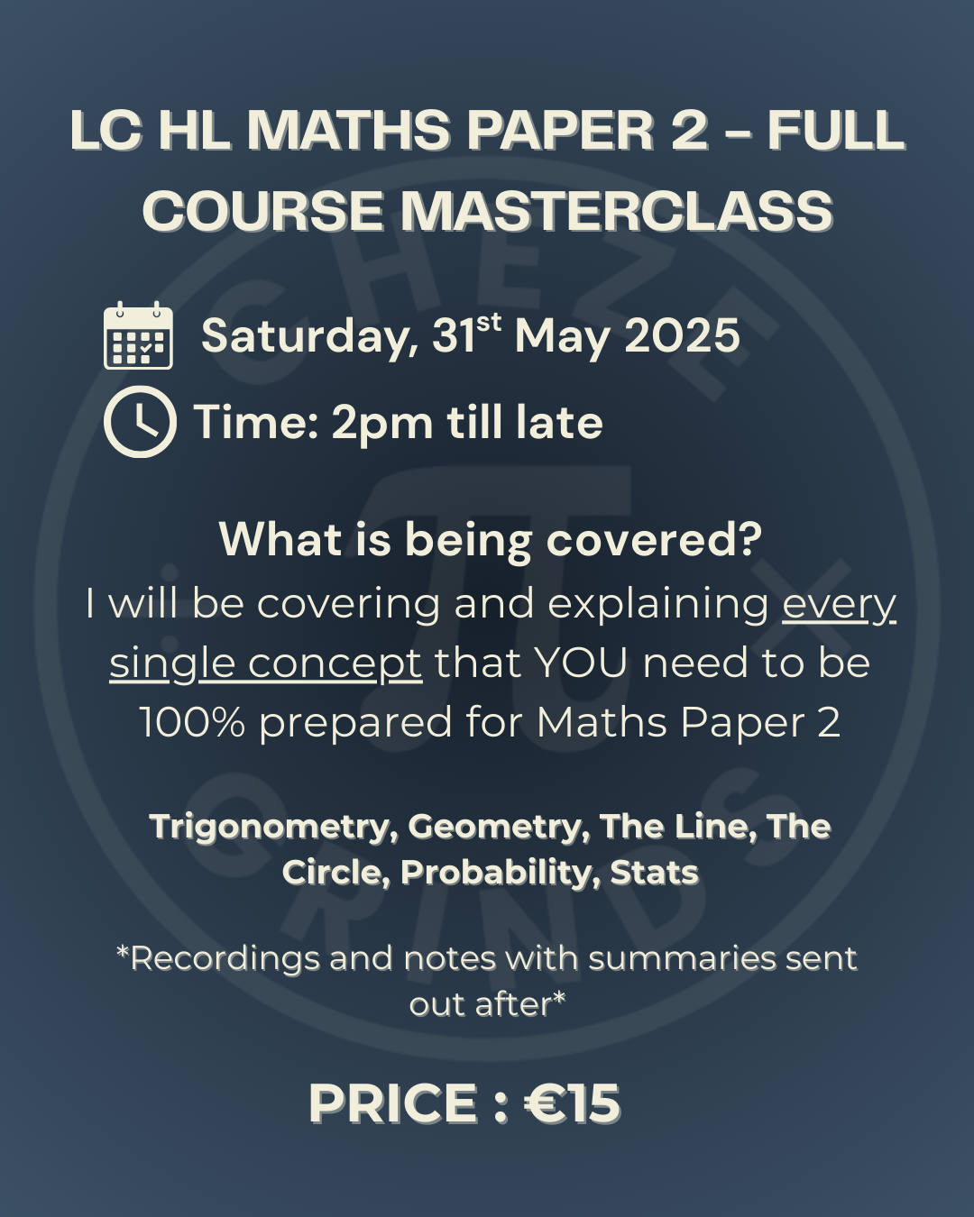 Maths Paper 2 Full Masterclass